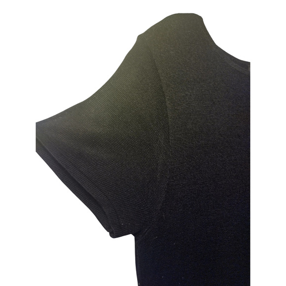 Dialogue Womens Short Sleeve Crew Neck Maxi Dress Black Size Small - Picture 10 of 11